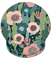 Moodadventures |Muismatten | Muismat Pastel Flowers | Ergonomisch met Polssteun