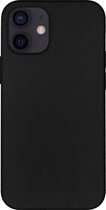 BMAX Siliconen hard case hoesje voor Apple iPhone 12 Mini / Hard Cover / Beschermhoesje / Telefoonhoesje / Hard case / Telefoonbescherming - Black/Zwart