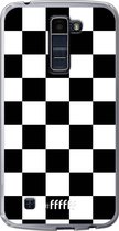 LG K10 (2016) Hoesje Transparant TPU Case - Checkered Chique #ffffff