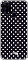 Samsung Galaxy M31 Hoesje Transparant TPU Case - Onyx Dots #ffffff