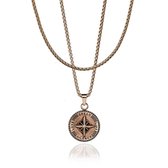 Croyez Jewelry | Compass Rosegold Layerup | Box / 65cm / 75cm