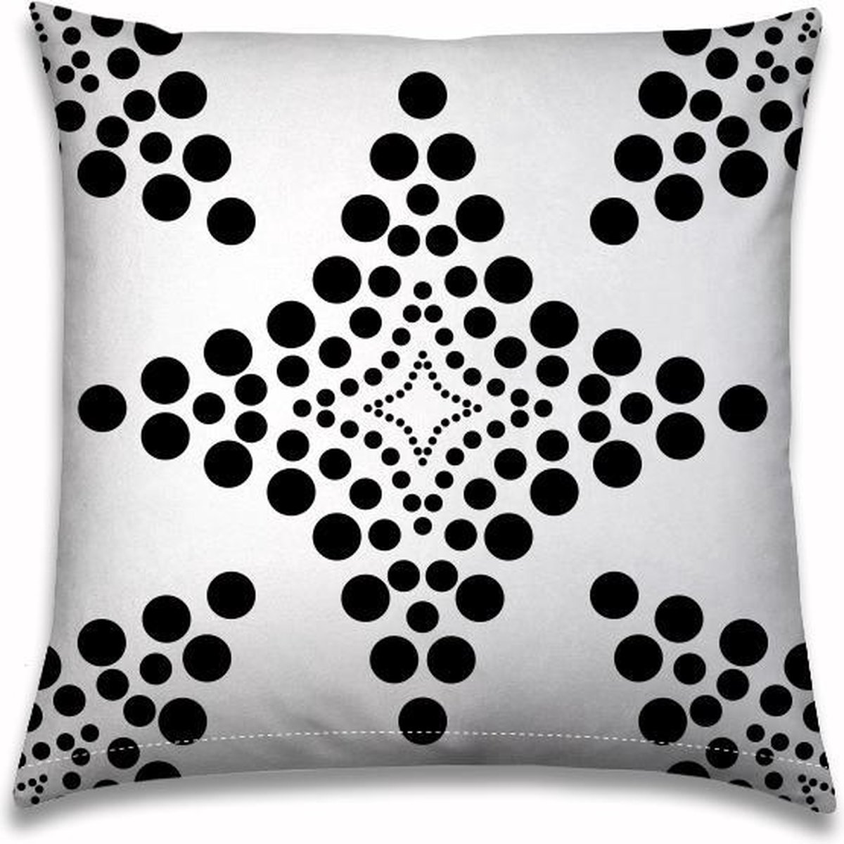 Buitenkussen | 50x50cm | Zwart-wit | Ster | Stippen | Outdoor |Tuinkussen