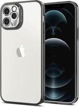 Spigen Apple iPhone 12/12 Pro -  Optik Crystal Hoesje - Grijs