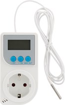 Universele Thermostaat met Stopcontact| Incl. Externe Voeler / Sensor | Plug-in Thermostaat met KEMA-KEUR | Thermostaat Stekker