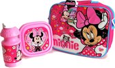 Minnie Mouse Lunchtas met luchtrommel en drinkfles