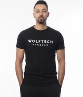 Wolftech Gymwear Sportshirt Heren - Zwart - S - Regular Fit - Sportkleding Heren