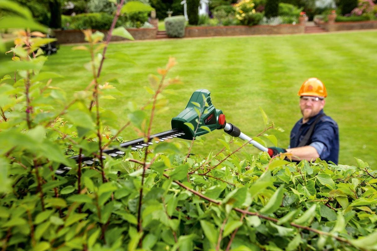 52R telescopische heggenschaar, ergonomische handgreep, golfschaar voor meer precisie, tuinschaar van teflon-koolstofstaal, geschikt voor heggen en gazons. Altuna