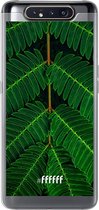 Samsung Galaxy A80 Hoesje Transparant TPU Case - Symmetric Plants #ffffff