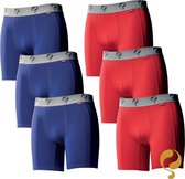 Quick Q1905 Bodywear Hommes Boxers 6-Pack bleu rouge