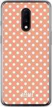 OnePlus 7 Hoesje Transparant TPU Case - Peachy Dots #ffffff