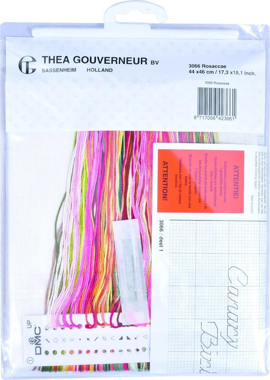 Thea Gouverneur - Borduurpakket met telpatroon - 2030 - Voorgesorteerde