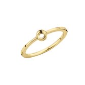 Melano twisted petite ring - goudkleurig - dames - maat 60