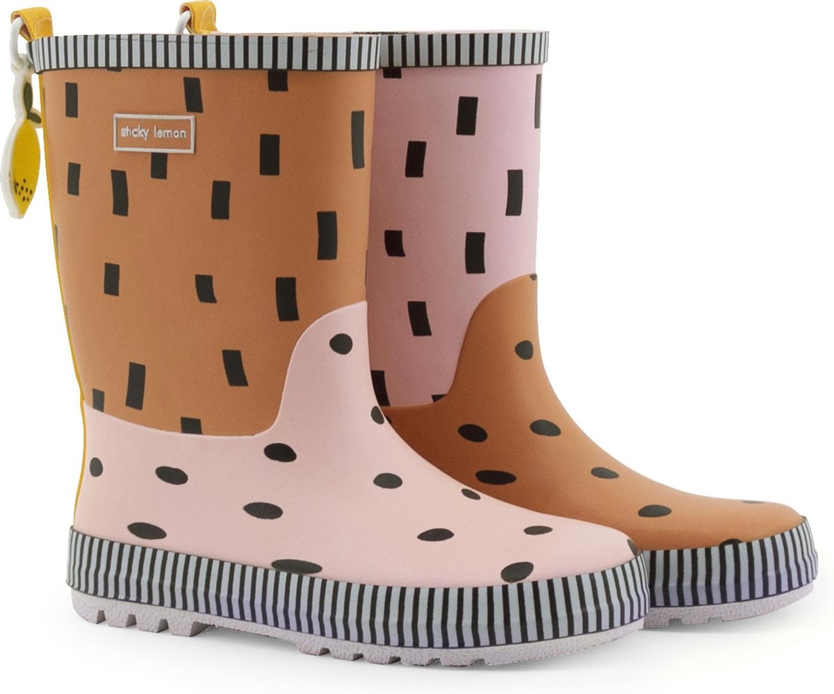 Sticky lemon Rain boots pink + faded orange 32 cadeau
