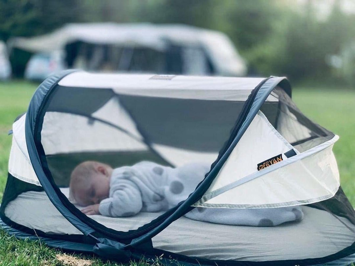 Deryan Baby Luxe Campingbedje – Inclusief zelfopblaasbare matras