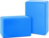 Yoga Blok - Set van 2Stuks - EVA Foam - Blauw