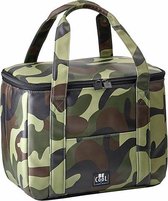 BE COOL City S Camouflage Green 10,5 Ltr | Luxe koeltas | Premium | Coolingbag | Beachbag | Outdoor | Vistas | Camouflage groen