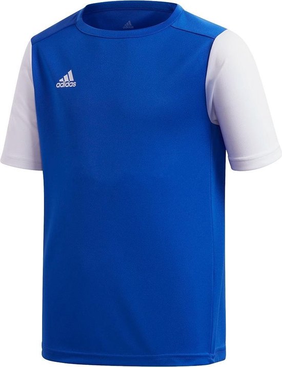 adidas - Estro 19 Jersey Youth - Blauw Voetbalshirt - 164 - Blauw | bol.com
