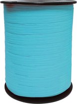 Sierlint / cadeaulint / verpakkingslint / krullint paperlook lichtblauw 10mm x 250 meter (per spoel)