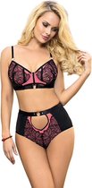 Luxe Lingerie set in Zwart en Oud Roze Kimberly