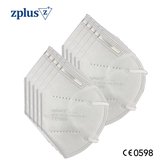 10 Stuks - ZPlus Hoogwaardige CE-Gecertificeerd Mondmaskers | Niet Medisch - Mondkapje met metalen neusclip, FFP2 nodig in het buitenland,  Individueel verpakt