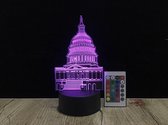 3D LED Creative Lamp Sign Gebouw - Complete Set