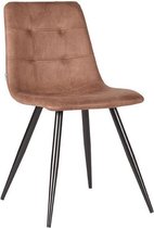 Nancy's Eetkamerstoel Jay - Stoel - Microfiber - Eetkamerstoelen - Tanny - 45 x 84 x 56 cm