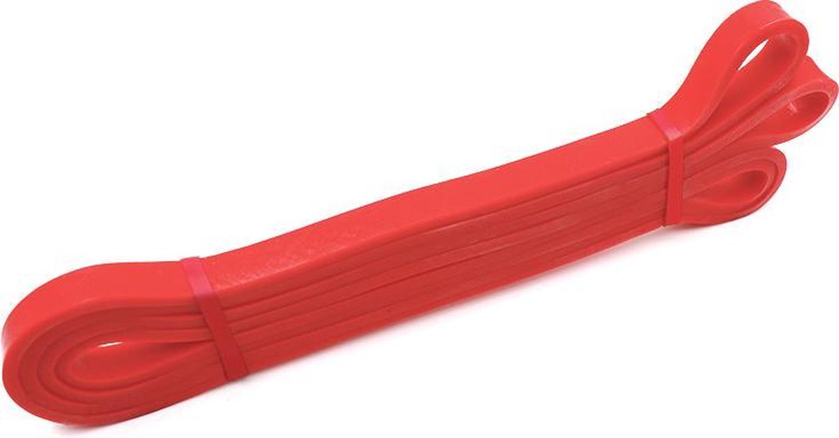 SUNMOOL Powerband - Fitness Elastiek - Weerstandsband - Fitnessband - Powerlifting Banden - Light - 1.3cm - Rood - 1Stuk