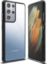 Ringke Fusion - Samsung Galaxy S21 Ultra - Telefoonhoesje - Smoke Black