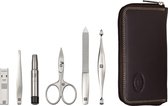 Zwilling TWINOX Nappa leather case zip fastener brown 6 pc.