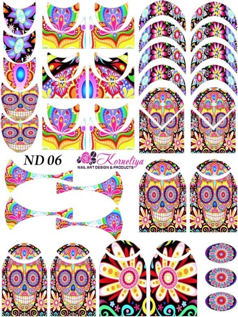 Goedkoopste Waterdecal - Nailart Decal - Korneliya Dress On ND 06