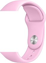 Roze Zand sport bandje geschikt voor Apple Smartwatch 42/44 mm S/M – YOUNIQ – iWatch Series 1/2/3/4/5/6/SE - Horloge Band Strap geschikt voor Apple watch