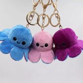 Mood octopus knuffel sleutelhanger