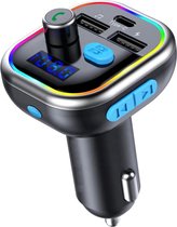 Phreeze Bluetooth FM Transmitter - Auto Lader - Carkit - Handsfree - MP3 - USB - SD Kaart - Snel Lader - Bluetooth Audio Receiver | FM Transmitter Auto