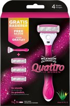 5x Wilkinson Woman Scheermes Quattro 1 set