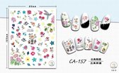 3D Nagel Sticker Coole stickers voor nagel folie Fashion Manicure Stickers Nagels CA-157 Borduurwerk klassiek