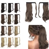 Ponytail paardenstaart 45cm matt bruin