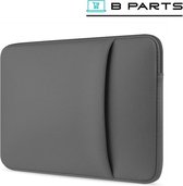 BParts - 14 inch Extra vak Laptop sleeve - Beschermhoes laptop - Laptophoes - Extra zachte binnenkant - Grijs