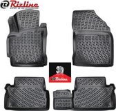 Rizline 3D rubberen matten automatten vloermatten compatibel met TOYOTA AURIS 2013-Heden Premium 3D originele pasvorm-rubberen zwart