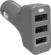 Kanex 3-port Car Charger USB | 4,4A | Space gray