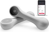 Dumbells -  Smart Dumbells met Mobiele App – Gewichten – Geschikt Android & IOS - Professionele Training Begeleiding – Grijs 1,00kg