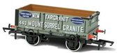 Oxford Rail #OR76MW4009 OO 4 Plank Mineral Wagon-Mount Sorrel Granite