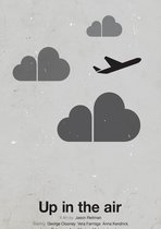 Film Pictogram Poster - Up In The Air - Wandposter 60 x 40 cm