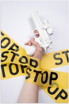Poster – Stop Geweld - 40x60cm Foto op Posterpapier