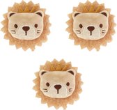 Make Me Purr Mini Leeuwen Set (3 stuks) - Kattenspeeltjes met Catnip Kattenkruid - Kattenspeelgoed - Speelgoed voor Katten - Kat Speeltje Leeuw - Kitten Speeltjes Leeuwtjes