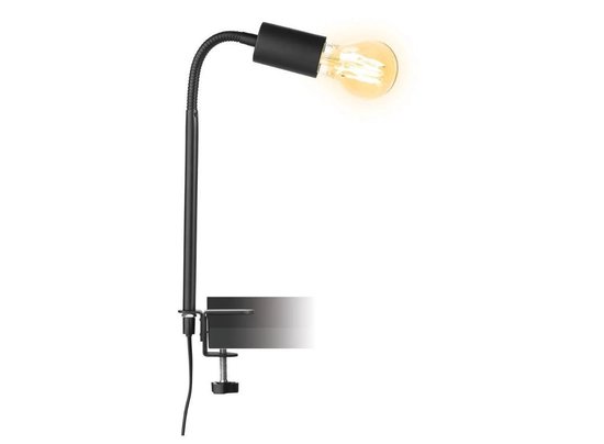 LIVARNO LUX® LED- Klemlamp Zwart - Bureau lamp - Sfeerlamp - Moderne lamp  -... | bol.com