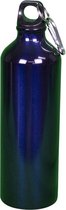 Aluminium fles 600 ml licht blauw