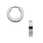 Fako Bijoux® - Oorbellen - Oorringen - Stainless Steel - Classic - 3mm - Zilverkleurig