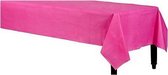 2x stuks tafelkleed fuchsia roze 140 x 240 cm - tafellakens van plastic - Feestartikelen/versiering