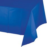 2x stuks tafelkleed blauw 274 x 137 cm - Tafellakens