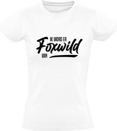 Foxwild Dames t-shirt | Peter Gillis | Hatseflatse | Foxwild | Massa is kassa | Wit